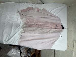 Gentle Fawn Hermosa Light Pink Fringed Kimono Shawl Wrap Cardigan XS/S